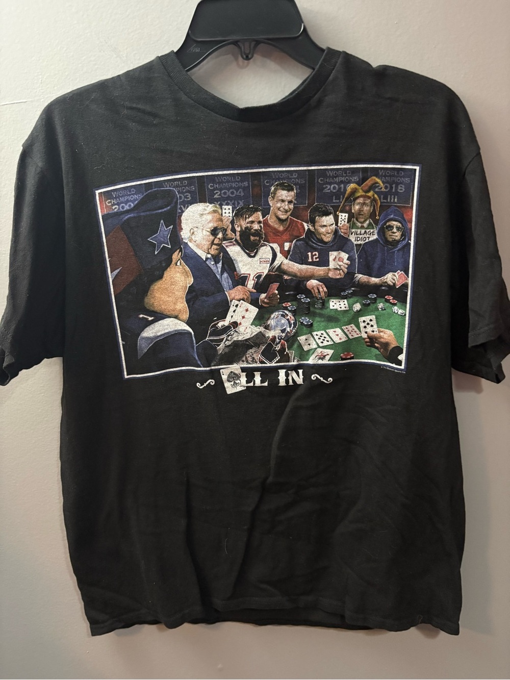 NE Patriots  Graphic Poker Tee - Unbranded
